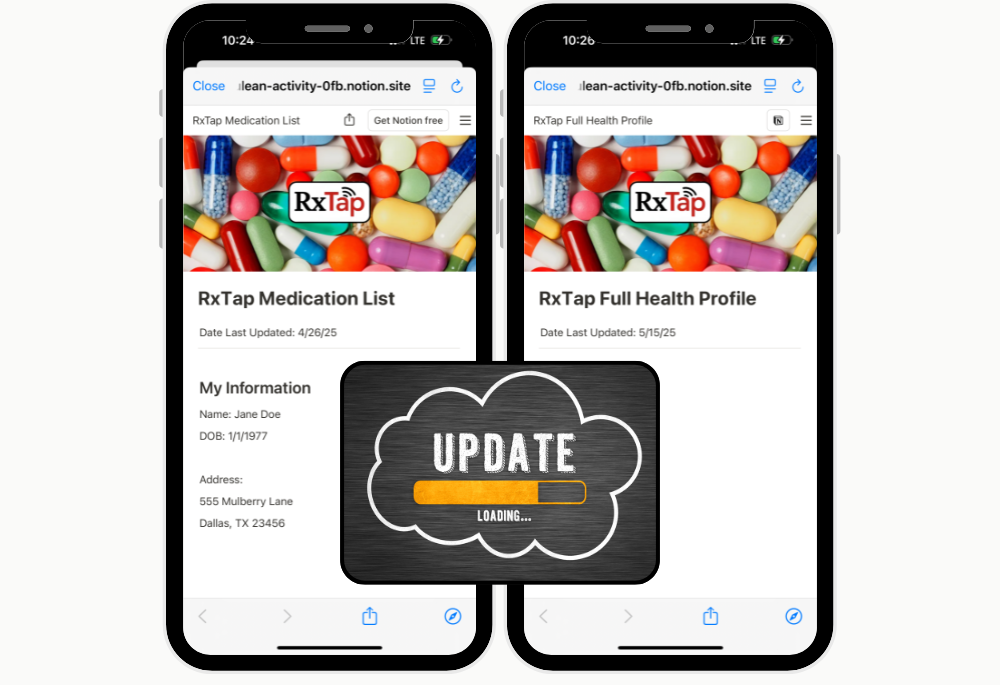 RxTap Profile Update Add-On